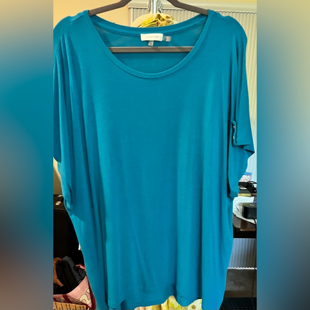 Calvin Klein Turquoise Short Sleeve Tee